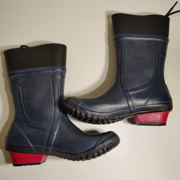 Sorel Women's 7.5 Rain Boot Lace Up Mid Length - Picture 2 of 7